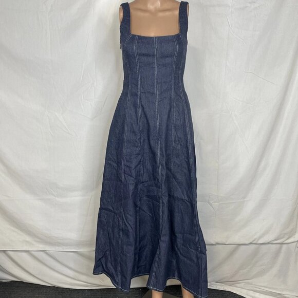 Petal + Pup Callum Sleeveless Denim Maxi Dress • Size XS • Blue - Picture 1 of 8